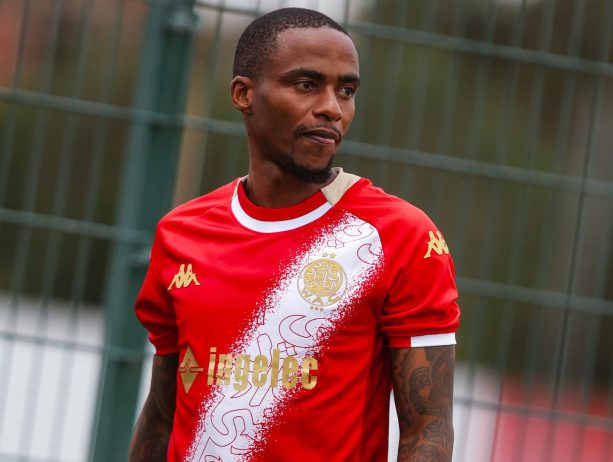 Thembinkosi Lorch of Wydad AC at training