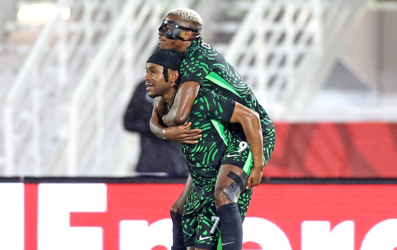 Victor Osimhen and Ademola Lookman at AFCON