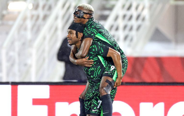 Victor Osimhen and Ademola Lookman at AFCON