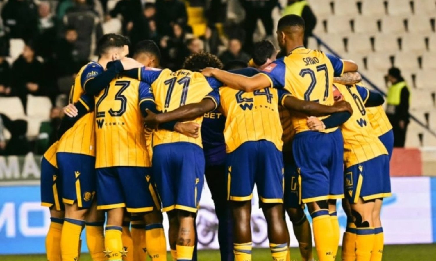 AEL Limassol during the Cyprus Cup tie