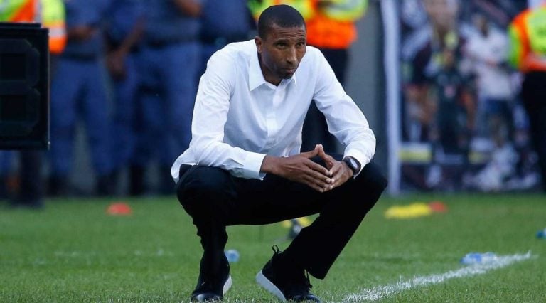 Orlando Pirates head coach Abdeslam Ouaddou on the touchline