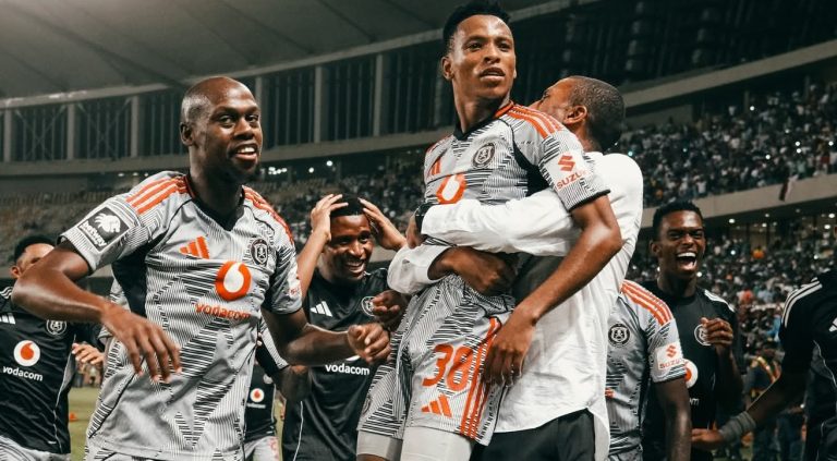Abdeslam Ouaddou and Orlando Pirates at Moses Mabhida Stadium