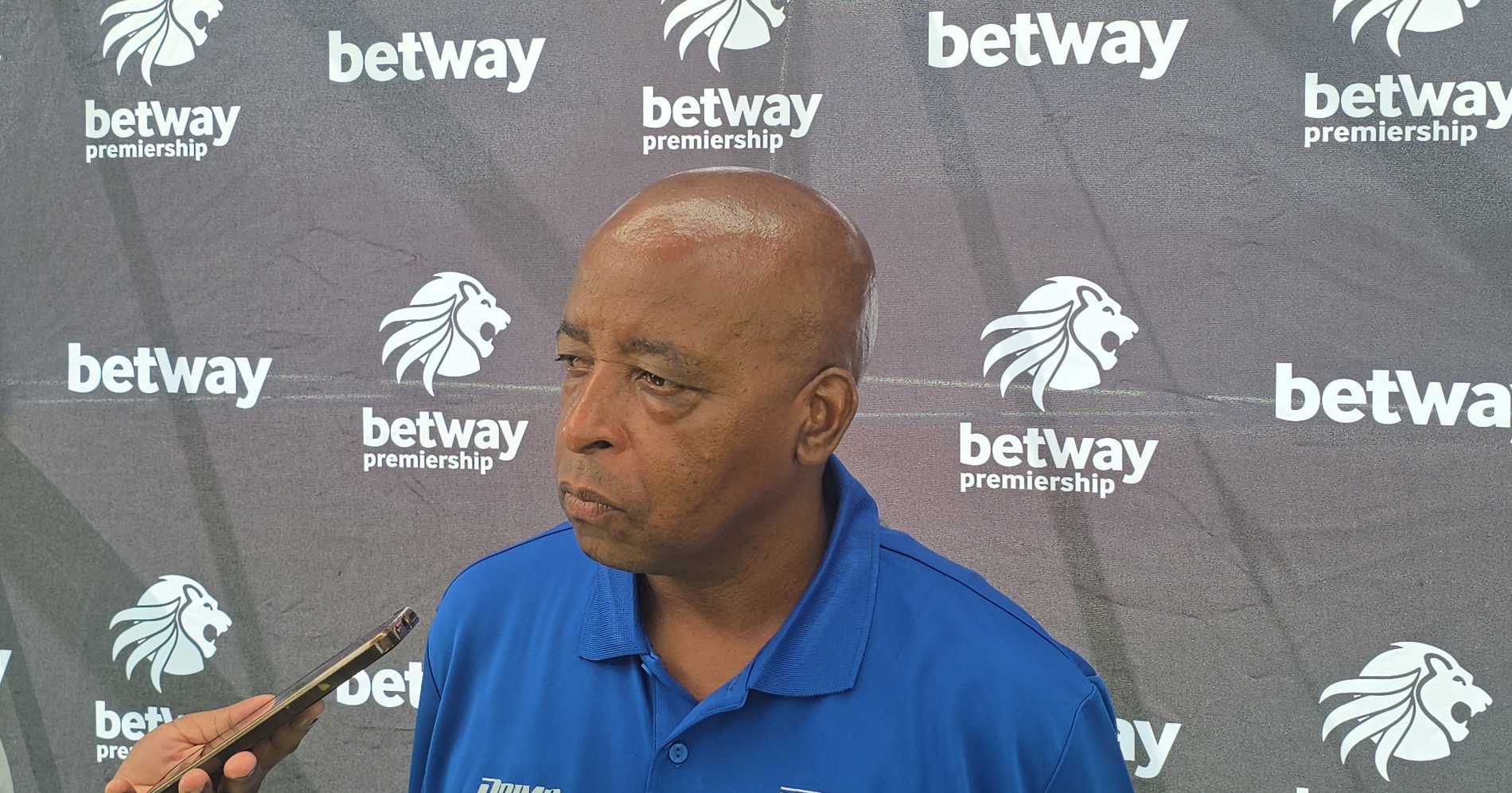 Magesi FC Public Relations Officer, Abel Rakoma talking to the media in Seshego 