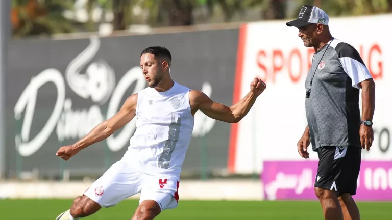 Allan Freese during his Wydad AC time at training