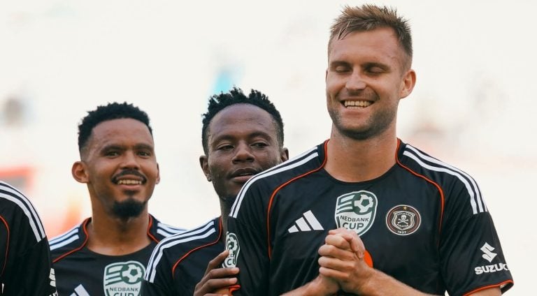 Andre de Jong in action for Orlando Pirates