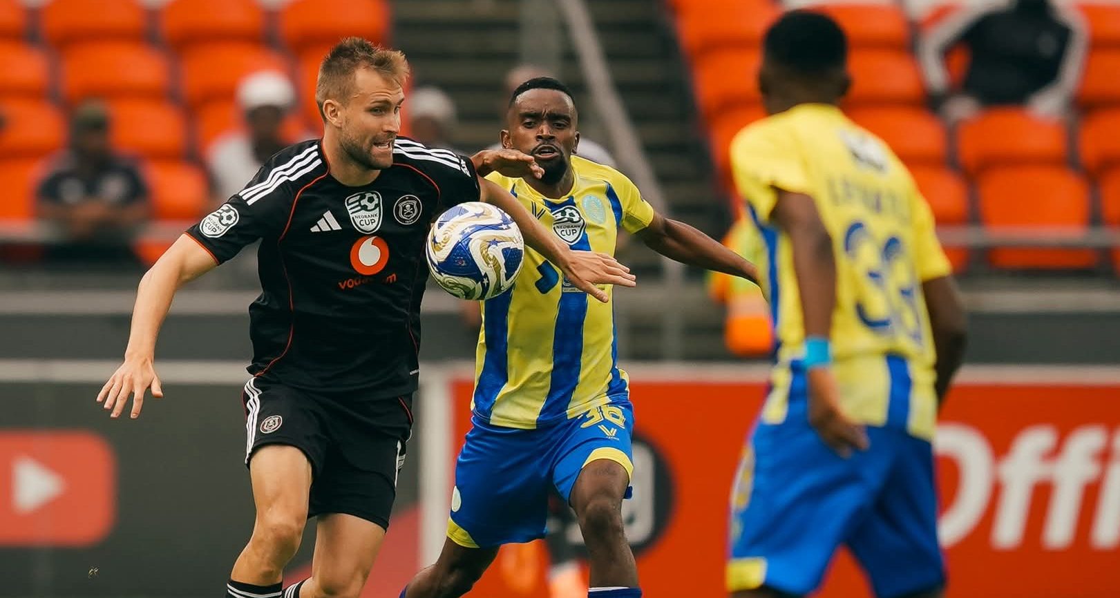 Andre de Jong in action in the Nedbank Cup