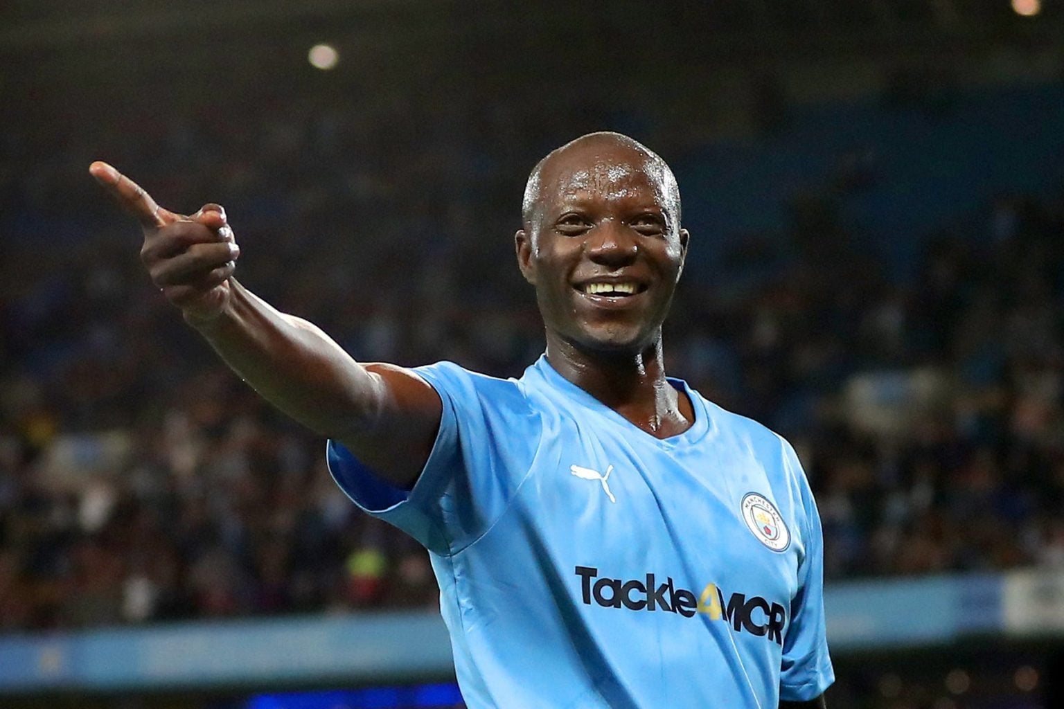 Benjani Mwaruwari at Manchester City