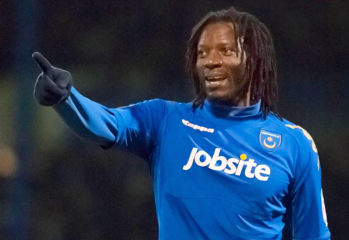 Benjani Mwaruwari during his Portsmouth stint