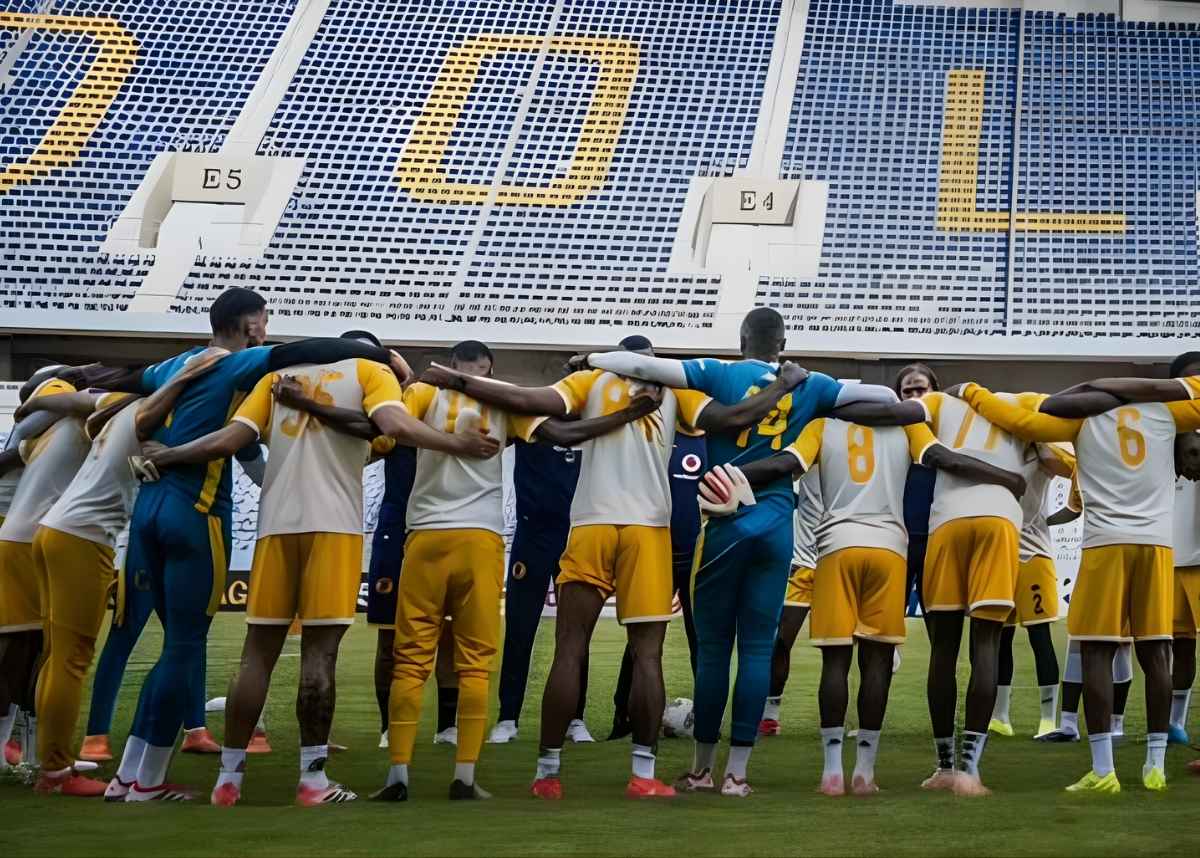 Kaizer Chiefs players train in Ndola, Zambia before facing ZESCO United in the CAF Confederation Cup. Image. KC Oficial/Instagram