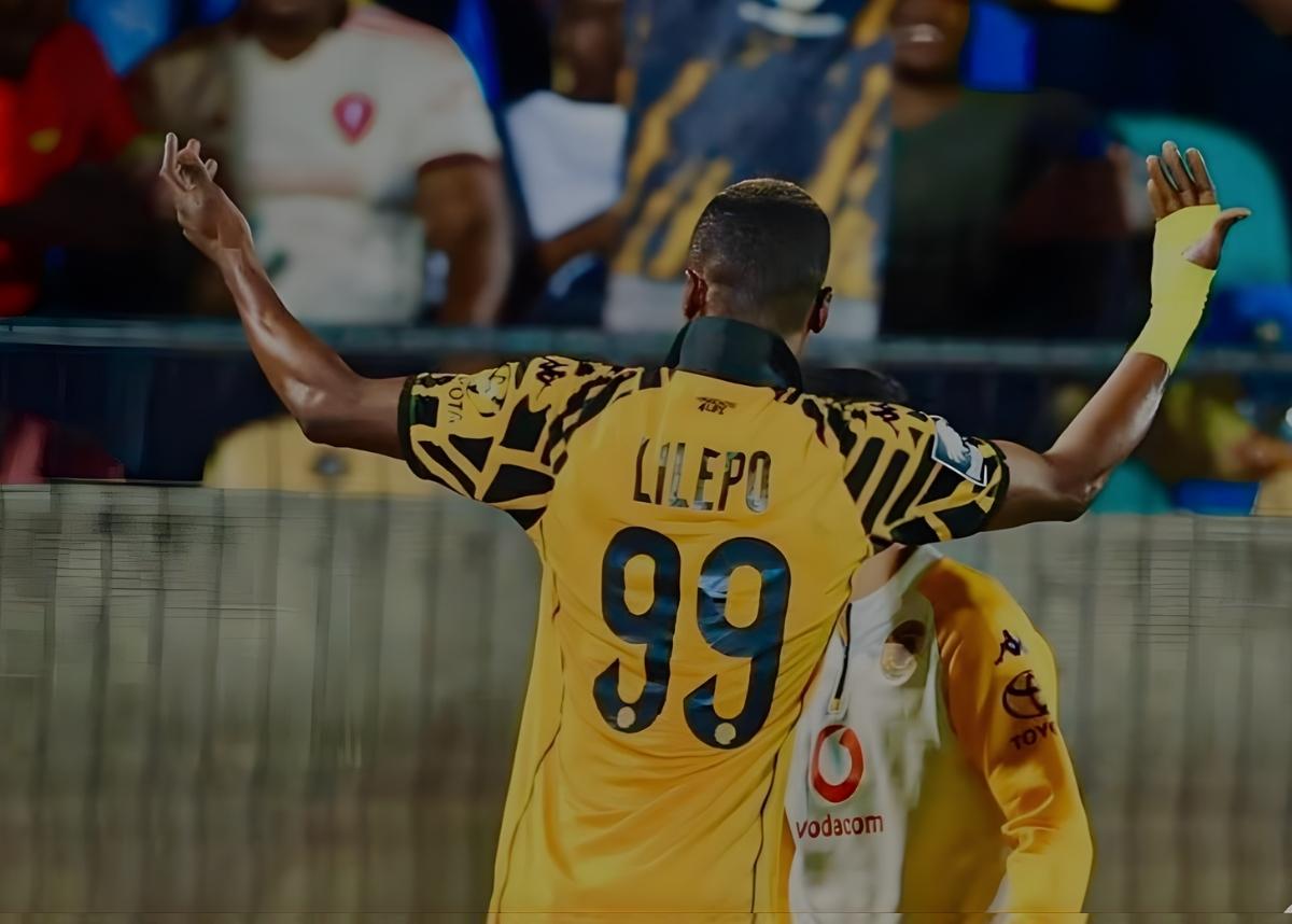 Glody Lilepo celebrates scoring for Kaizer Chiefs in the Betway Premiership against Marumo Gallants. Image: lilepo_makabi/Instagram