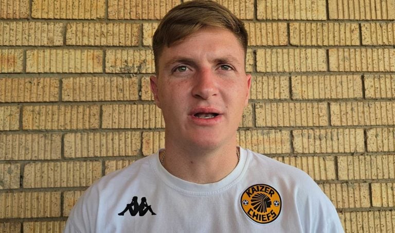 Bradley Cross speaking to the media in Giyani, Limpopo.