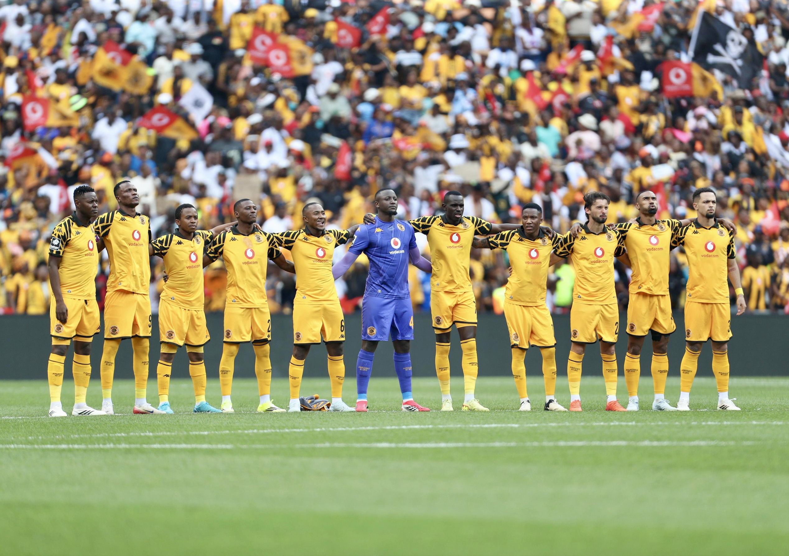 Kaizer Chiefs players before the Soweto Derby clash against Orlando Pirates