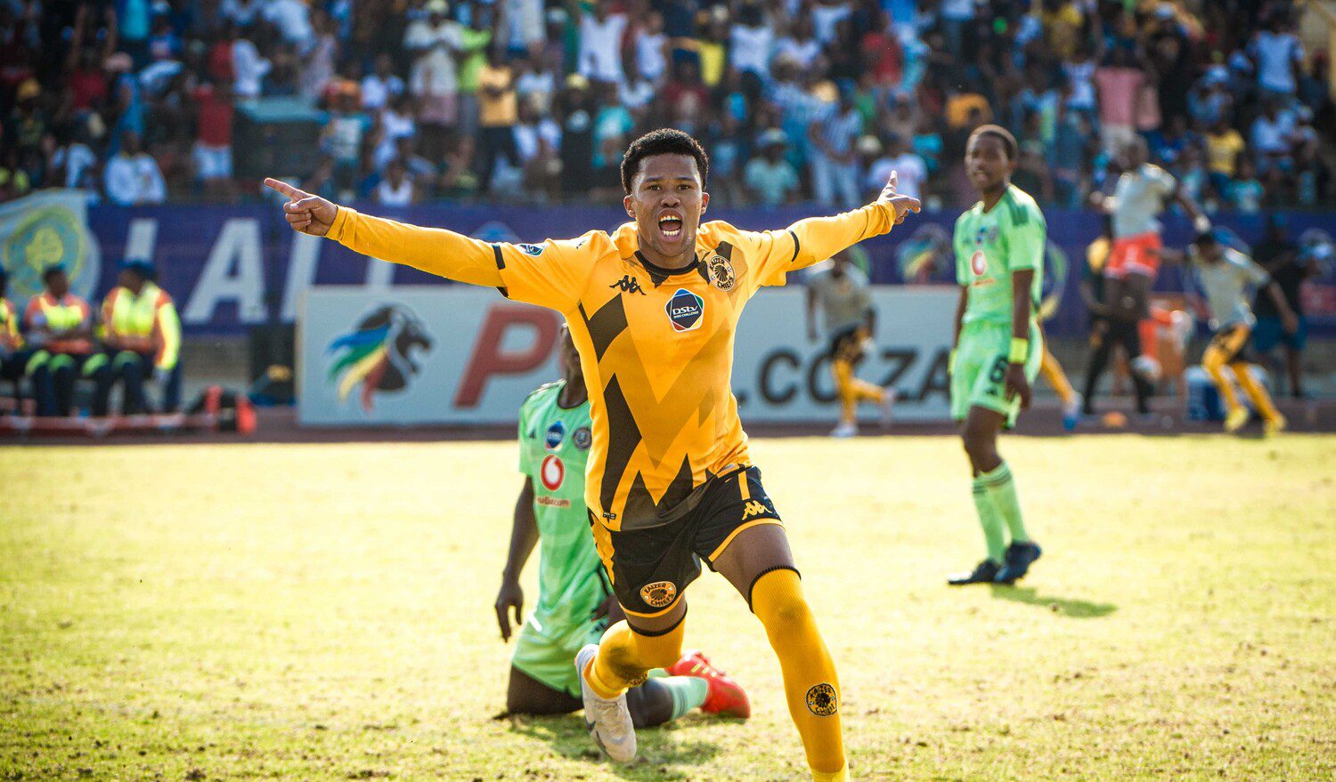 Kaizer Chiefs' Donay Jansen in celebratory mood