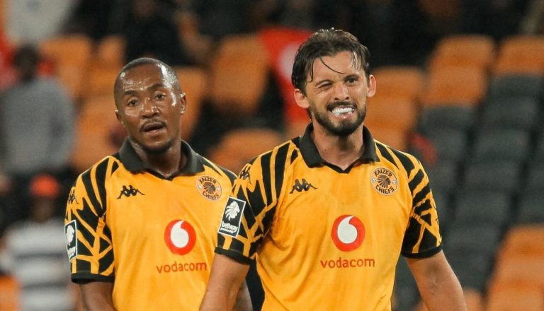 Ethan Chislett and Lebohang Maboe at Kaizer Chiefs