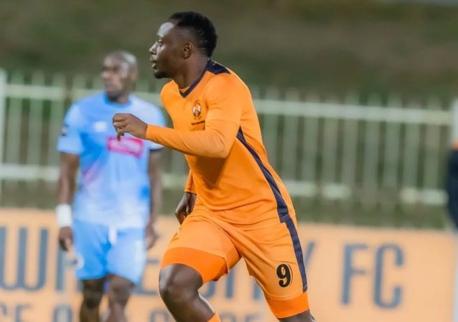 Hlayisi Chauke in action for his former club Polokwane City FC