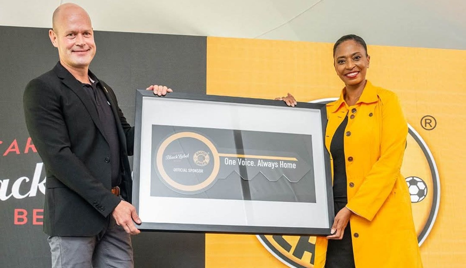 Jessica Motaung of Kaizer Chiefs with Carling Black Label