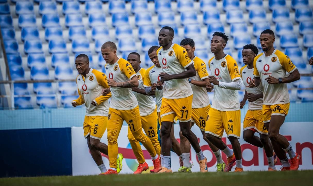Kaizer Chiefs players at training