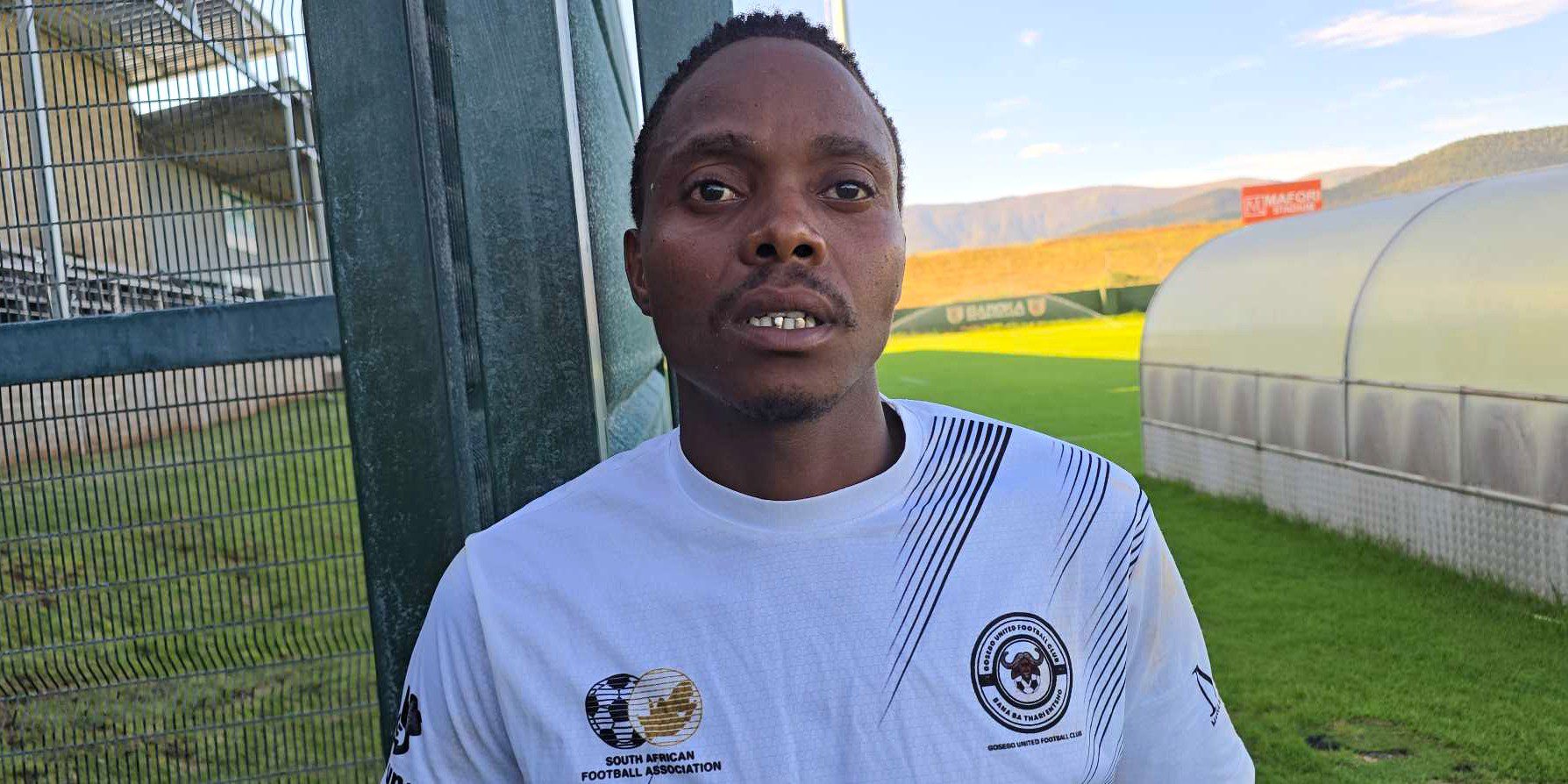 Kgoloko Thobejane Jr talking to the media at the Baroka Village in Lebowakgomo.