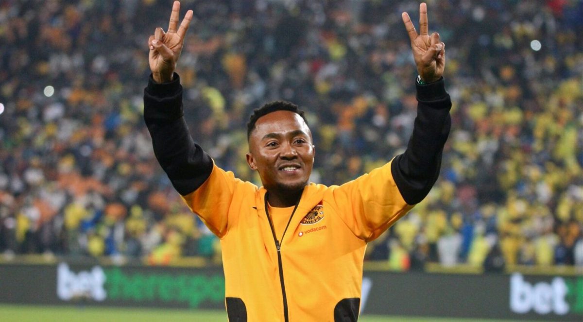 Lebohang Maboe in Kaizer Chiefs colours
