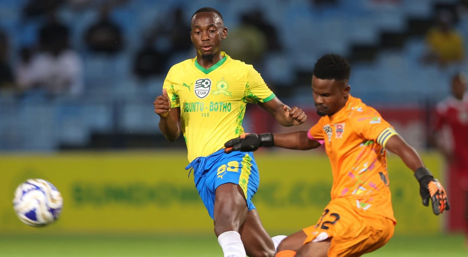 Mamelodi Sundowns in action against Gomora United
