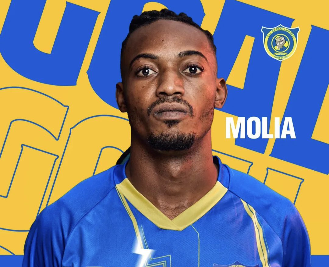 Enock Molia Lihozasia official poster after scoring against Mamelodi Sundowns