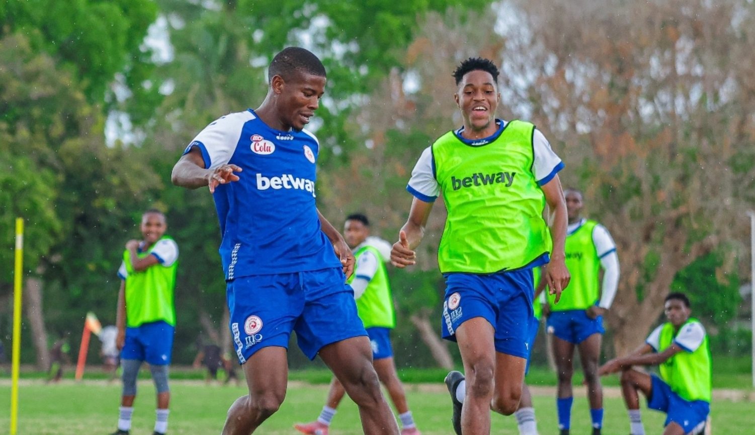 Neo Maema in training at Simba SC