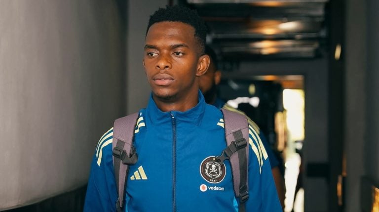 Nkosikhona Ndaba with Orlando Pirates