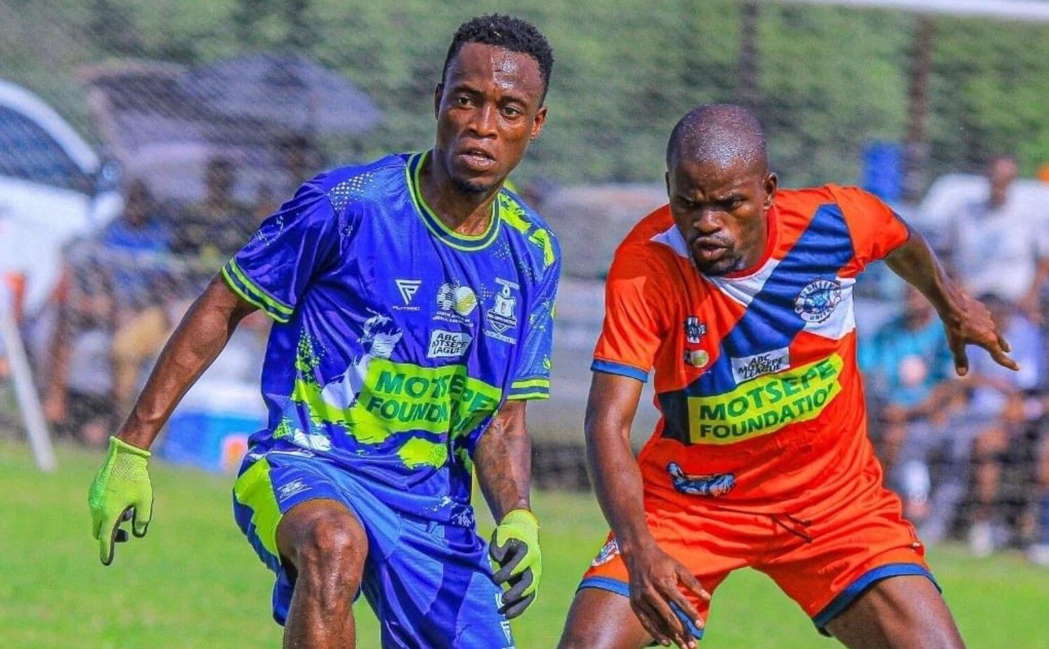 Ntiyiso Bombi in action for the SAFA Limpopo ABC Motsepe League side Phalaborwa United