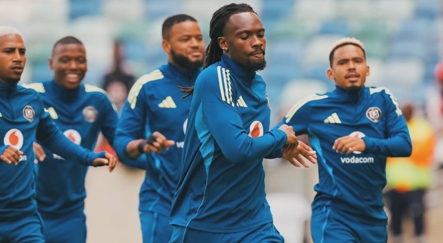 Olisa Ndah training with Orlando Pirates