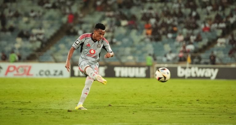 Relebohile Mofokeng in action against AmaZulu FC