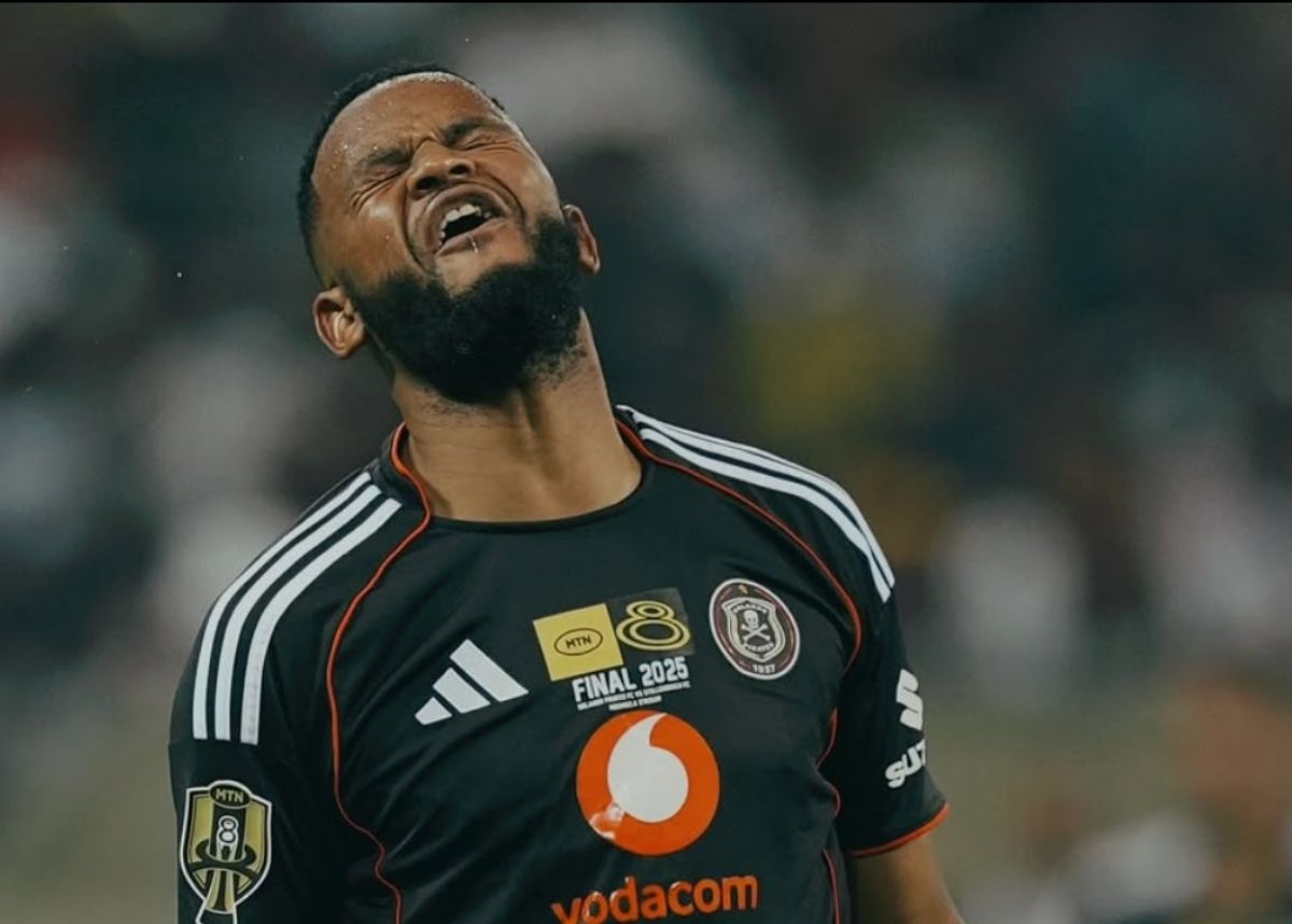 Sipho Mbule plays for Orlando Pirates in the 2025 MTN8 final against Stellenbosch FC. Image: The Real Master Chef/Instagram