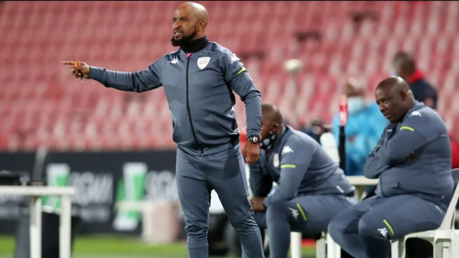 Coach Thabo Senong in Sekhukhune United colors