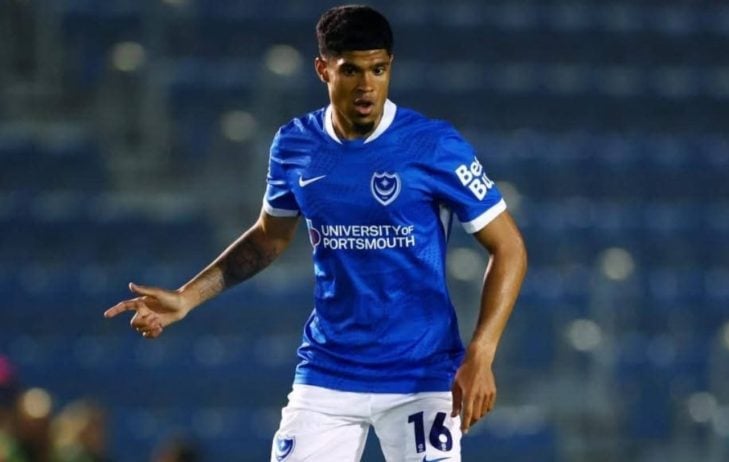 Luke Le Roux in action for Portsmouth