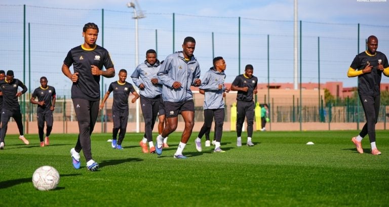 Bafana Bafana during training
