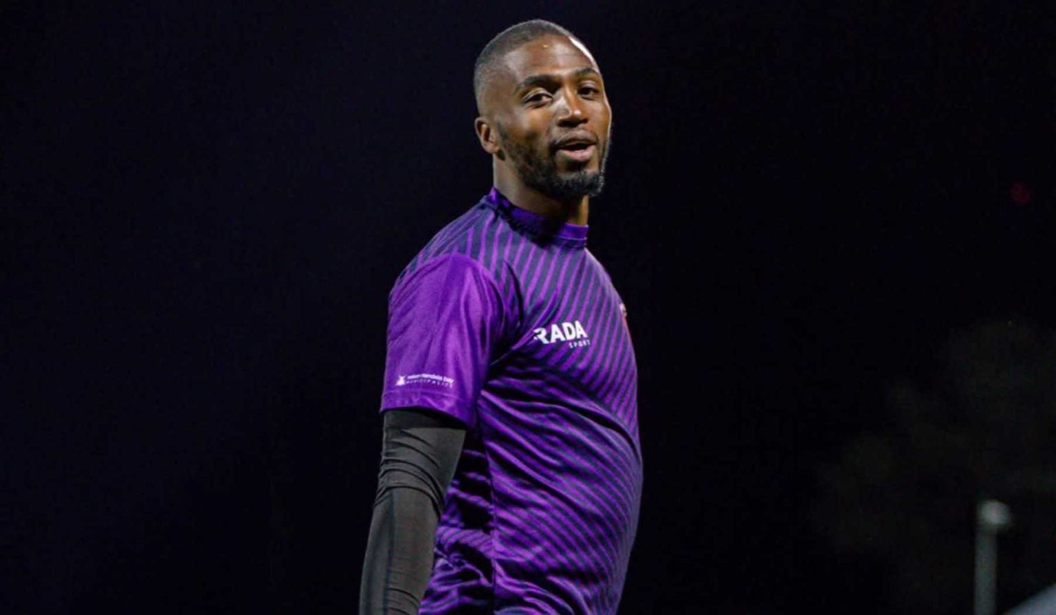 Chippa United goalkeeper Dumisani Msibi looking at the camera before a match