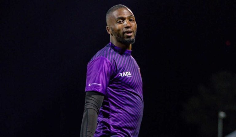 Chippa United goalkeeper Dumisani Msibi looking at the camera before a match