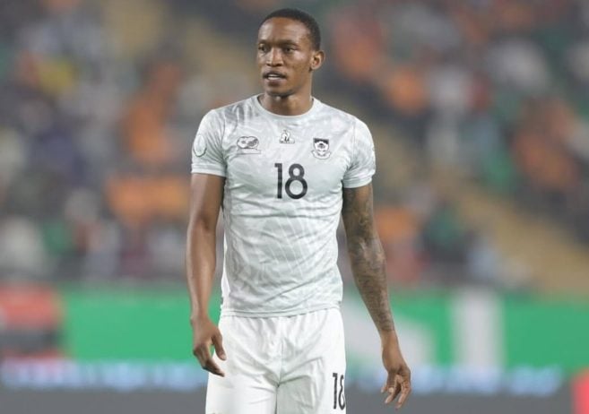 Grant Kekana in Bafana Bafana colours