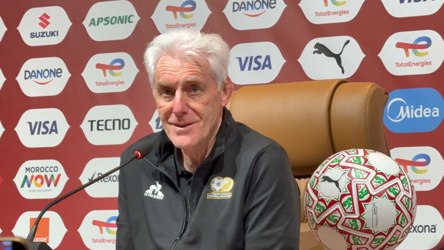 Hugo Broos of Bafana Bafana at AFCON