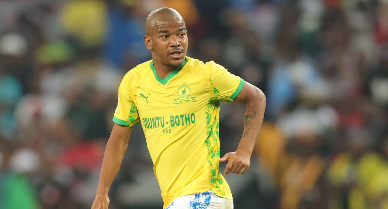 Jayden Adams in action for Mamelodi Sundowns