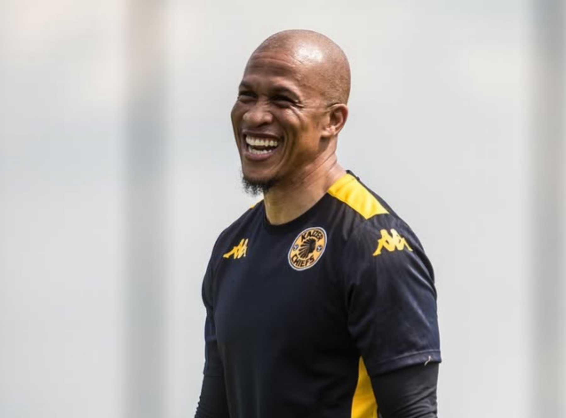 Josta Dladla during a training session with the Kaizer Chiefs legends in Naturena.