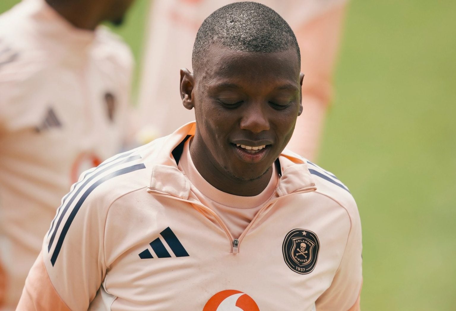 Kabelo Dlamini of Orlando Pirates at training
