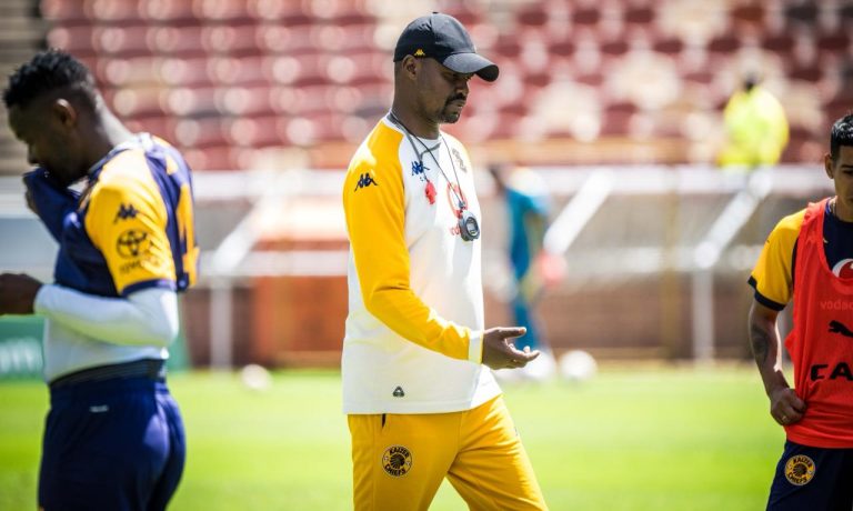 Kaizer Chiefs co-coach Cedric Kaze at training