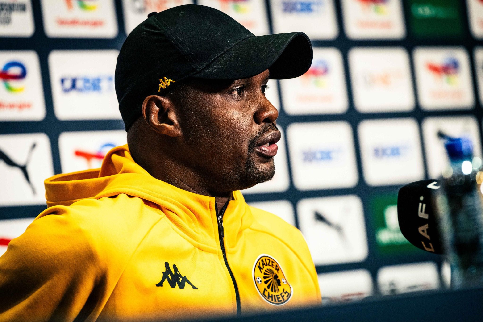Kaizer Chiefs co-coach Cedric Kaze speaking