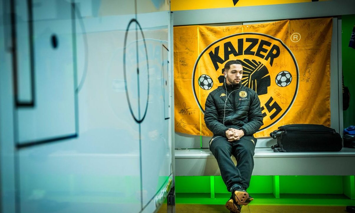 Kaizer Chiefs defender Aden McCarthy in the changing room