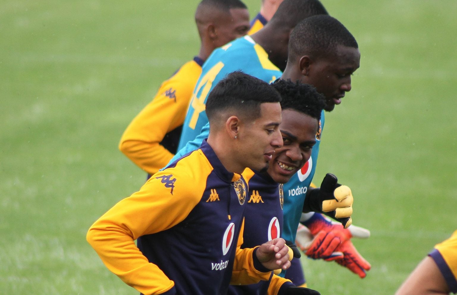 Kaizer Chiefs players at training in Naturena