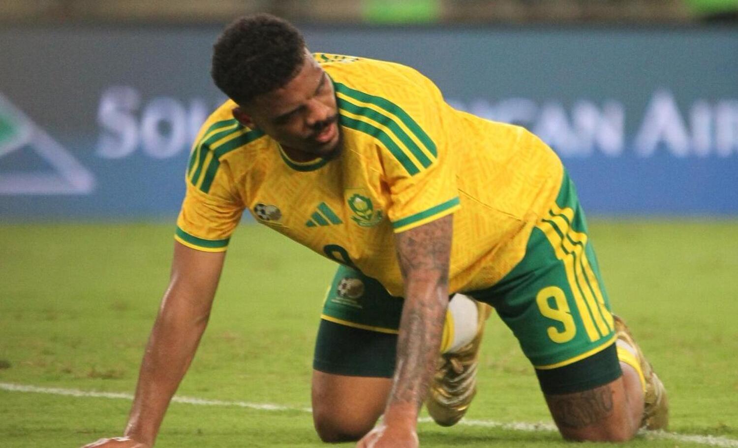 Lyle Foster in action for Bafana Bafana against Panama