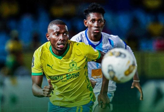 Aubrey Modiba in action against Stade Malien at Loftus Versfeld Stadium.