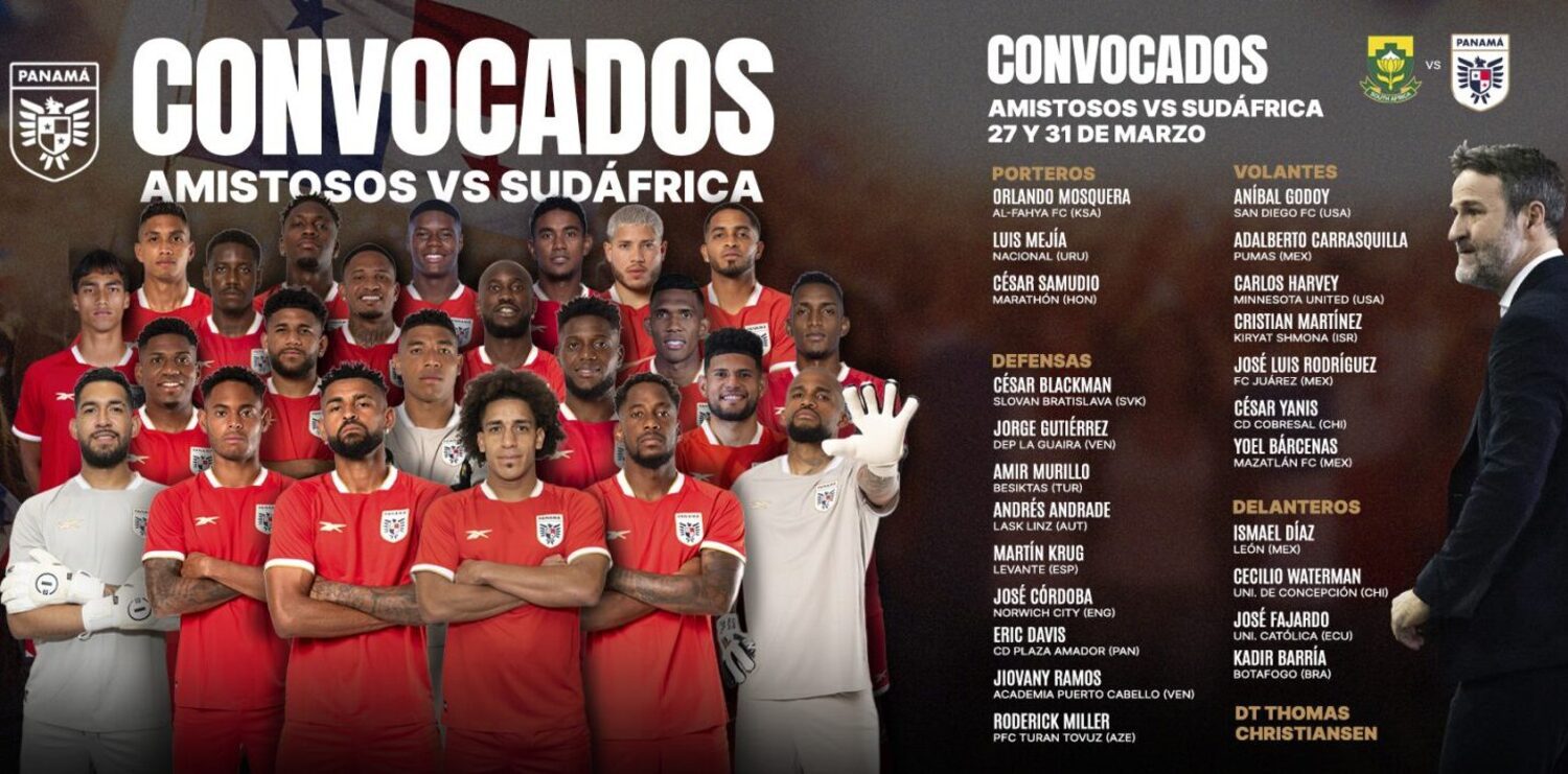 Panama squad to face Bafana Bafana