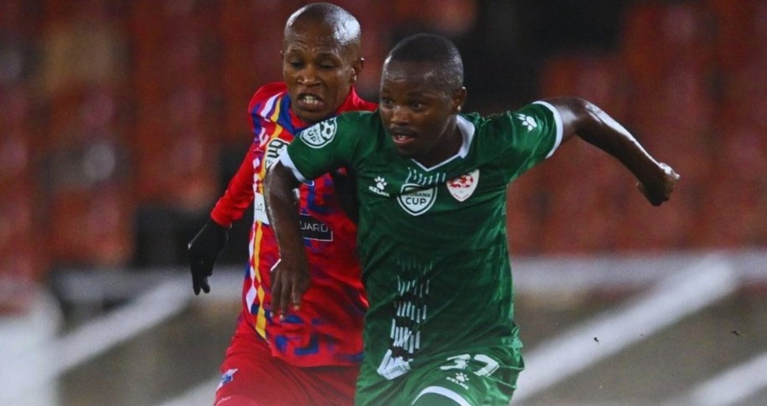 Sekhukhune United in action against Milford FC