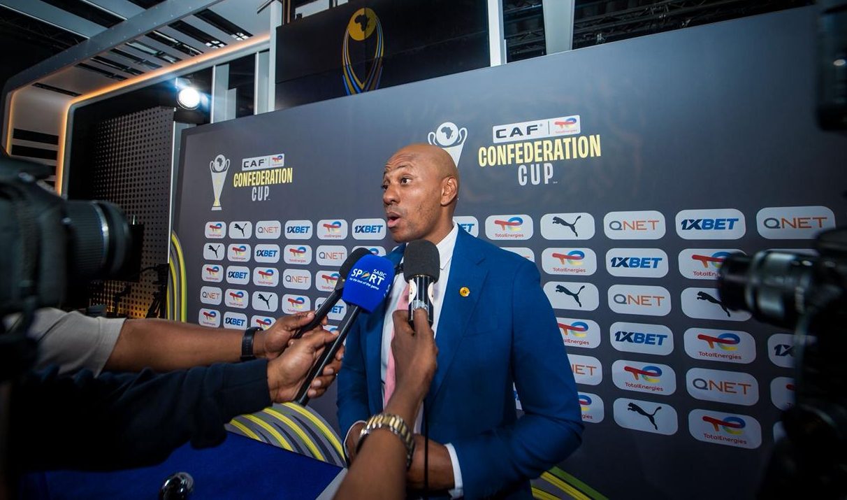 Kaizer Chiefs Sporting Director, Kaizer Motaung Jr speaking to the media